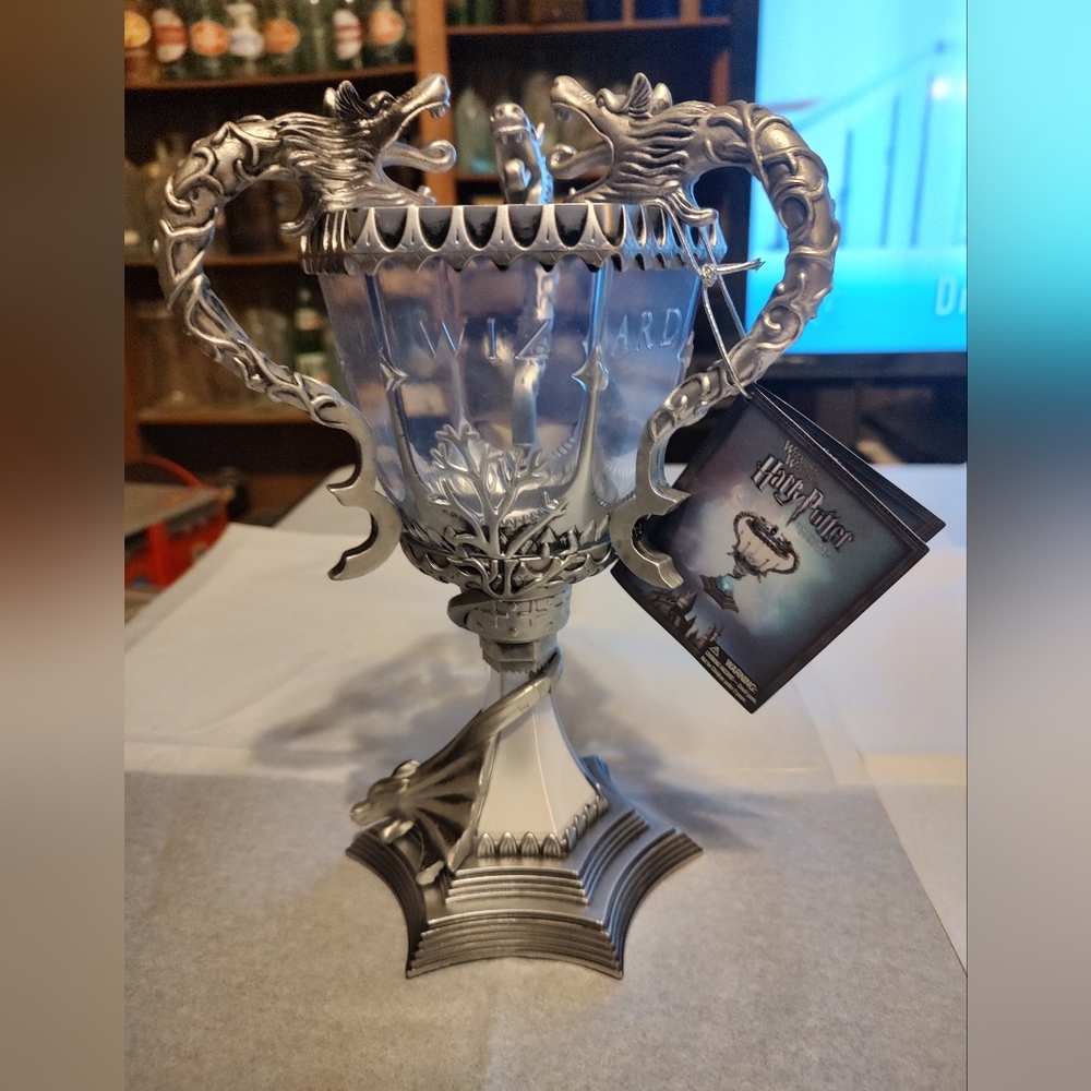 Harry Potter Glowing Triwizard Tournament Goblet of Fire Cup Lights Up Works Tag